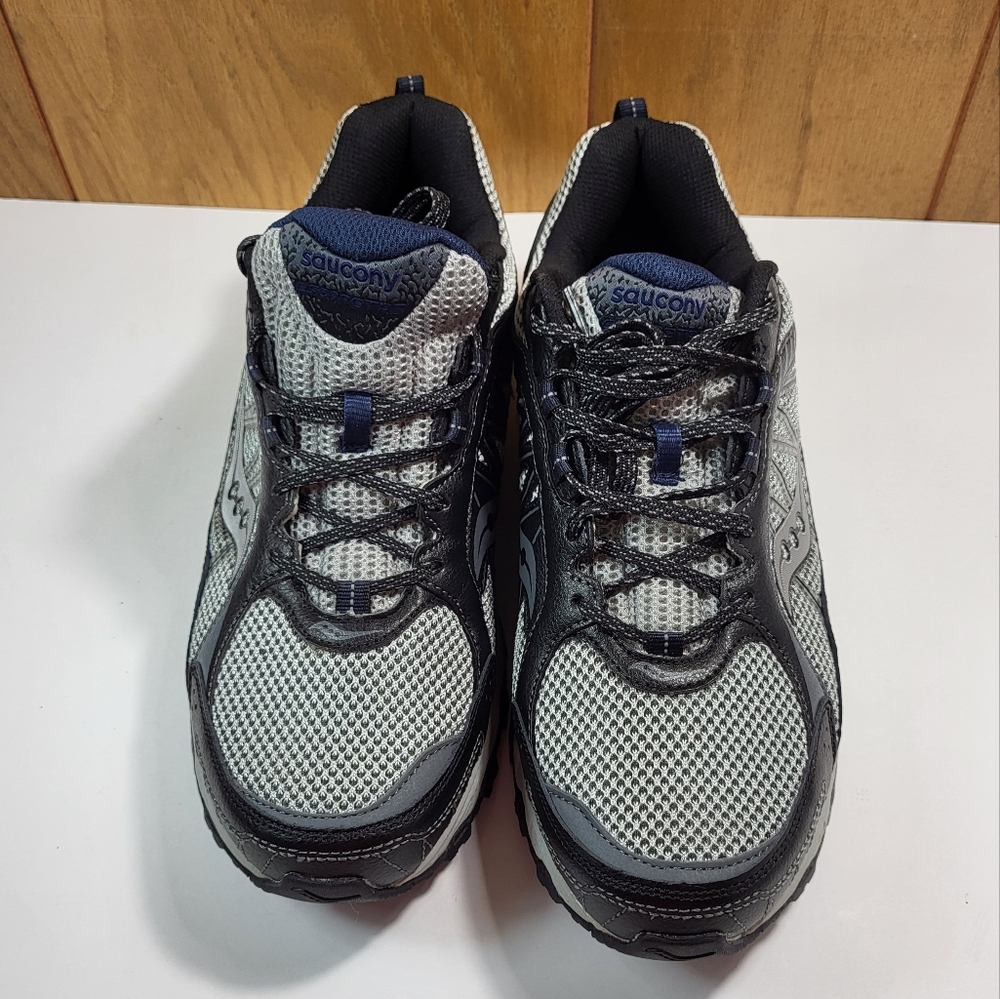 Saucony Men's Escape TR3 Grid Running Sneakers Size 11.5 Gray/Navy